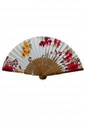 Japon Bambu Kumaş Yelpaze Çanta Boy Stant Hediyeli No.51 - 5
