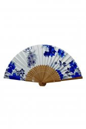 Japon Bambu Kumaş Yelpaze Çanta Boy Stant Hediyeli No.53 - 5