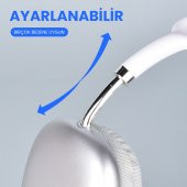 KNY P9 Ayarlanabilir Renkli Kulak Üstü Bluetoothlu Kulaklık Gri - 3
