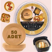 Xl Modeller Için Airfryer Pişirme Kağıdı Fritöz Yağlı Kağıt 50 Adet Çift Taraflı Yağlı Kağıt 16cm - 1
