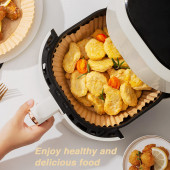 Xl Modeller Için Airfryer Pişirme Kağıdı Fritöz Yağlı Kağıt 50 Adet Çift Taraflı Yağlı Kağıt 16cm - 4