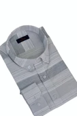Erkek Silim Fit Pano Çizgili Gömlek BGL-ST03097 - 5