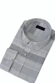 Erkek Silim Fit Pano Çizgili Gömlek BGL-ST03097 - 8