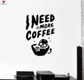 Duvar Sticker Yazıt Cümle Kahve Evi Kafatası Kahve Barları Sticker - 1