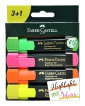 Faber Castell Textliner 48 Fosforlu Kalem 3+1 - 1