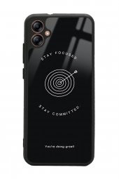 Spoyi Samsung A04 Stay Focused Tasarımlı Glossy Telefon Kılıfı - 1