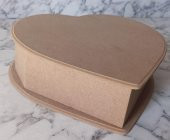 Hobi Adn 90200 Kalp Kutu Ahşap MDF HAM Model El Yapım - 6