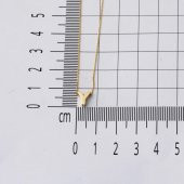 Y Harfi 14 Ayar Altın Taşsız Minimal Harf Kolye - 5