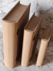 Hobi Adn 90203 Kitap Kutu 3'LÜ Set Ahşap MDF HAM Ankara Siteler Ürünü El Yapım - 6