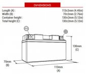 BS BATTERY BTX7L-BS Motosiklet Aküsü thumbnail 2