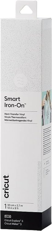 CRICUT 2009062 SMART IRON ON 33X273CM 1 SAYFA PARILTILI BEYAZ - 1
