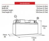 BS BATTERY BTZ7S-SLA Motosiklet Aküsü SLA Tipi thumbnail 1