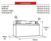 BS BATTERY BTZ12S SLA Motosiklet Aküsü SLA Tipi thumbnail 2