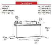 BS BATTERY BTX9 (SLA) Motosiklet Aküsü SLA Tipi - 2