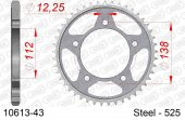 AFAM HONDA CBR 600 F / CB 600 F HORNET ÇELİK ARKA DİŞLİ #525 10613-43 - 1