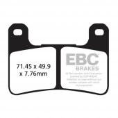 EBC FA379HH KAWASAKI ZX10R ,Z1000,VERSYS1000,SUZUKI GSXR600,750,DL1000 SINTER ÖN FR - 1