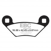 EBC FA475TT POLARIS SPORTSMAN 400/570/800/1000 CARBON ÖN ARKA FREN BALATASI - 1