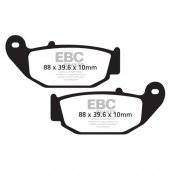 EBC FA629TT HONDA CRF250-MSX125-CB125R/SUZUKI GSXR125 CARBON ARKA FREN BALATASI - 1