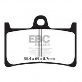 EBC SFAC252 YAMAHA TMAX 500/530 UZUN ÖMÜRLÜ CARBON ÖN FREN BALATASI thumbnail 2