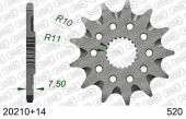 AFAM HONDA CRF 250X ÇELİK ÖN DİŞLİ  #520 20210-14 - 1