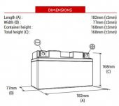 BS BATTERY 51913 SLA MAX BMW Motosiklet Aküsü SLA Tipi thumbnail 2