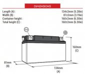 BS BATTERY BB12AL-A2 (DRY) Motosiklet Aküsü thumbnail 2