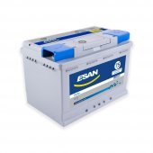 ESAN 75Ah PRESTİJ TAM KAPAKLI L3 SP GRİSAP MAVİ MUHAFAZA GRİ GRİ DÜZ KUTUP - 1