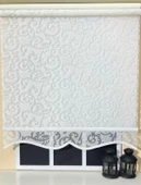 StorBurada Çift Mekanizmalı Kirli Beyaz Tül Perde ve Ekru Stor Perde STB-99  Beyaz 170 x 200 thumbnail 4