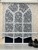 StorBurada Çift Mekanizmalı Kirli Beyaz Tül Perde ve Ekru Stor Perde STB-99  Beyaz 120 x 260 thumbnail 5