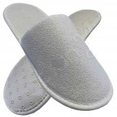 200 Çift Çift Kat Kalın Pamuk Havlu Terlik Kaymaz Taban Otel Terliği Yüksek Kalite - 2