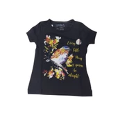 İFBA DALDAKİ KUŞ BASKILI KIZ ÇOCUK T-SHİRT - 1