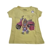 İFBA MOTOSİKLETLİ KIZ BASKILI KIZ ÇOCUK T-SHİRT thumbnail 9