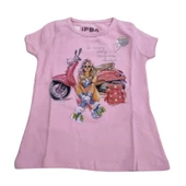 İFBA MOTOSİKLETLİ KIZ BASKILI KIZ ÇOCUK T-SHİRT thumbnail 5