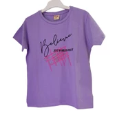 PETTO JUST WORKED FOR IT BASKILI KIZ ÇOCUK T-SHİRT thumbnail 3