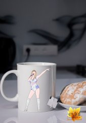 Taylor Swift Temalı Yazılı Özel Tasarım Baskılı Kupa Bardak Hediye Çay-Kahve Bardağı Swiftie Müzik - 1