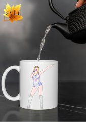 Taylor Swift Temalı Yazılı Özel Tasarım Baskılı Kupa Bardak Hediye Çay-Kahve Bardağı Swiftie Müzik - 2