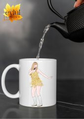 Taylor Swift Temalı Yazılı Özel Tasarım Baskılı Kupa Bardak Hediye Çay-Kahve Bardağı Swiftie Müzik - 2