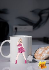 Taylor Swift Temalı Yazılı Özel Tasarım Baskılı Kupa Bardak Hediye Çay-Kahve Bardağı Swiftie Müzik - 1