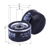 FİL ZP553C YAĞ FİLTRESİ RENAULT R12 R9 R19 TOROS CLİO KANGO MEGANE - 1