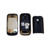 Nokia C2-02 Kasa Kapak Tuş Takımı C2-02 Uyumlu Siyah Renk Orta Kasa Ön Kapak Arka Kapak Tuş Takımı - 1