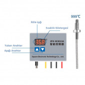 ZFX-W3013A 220V 0-1000C  2200w Yüksek Derece Termostat - 2