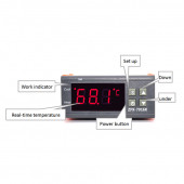 ZFX-7016K 220V 0-1000 C 30A Yüksek Derece Termostat - 7
