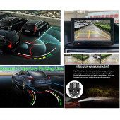 Yate10 Hareketli Çizgili Trajectory Tecnology Işıklı Arka Görüş Kamerası - 3