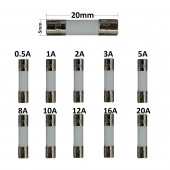YATE10 5x20 Seramik Sigorta Seti 100X 10 Tür Kutulu - 1