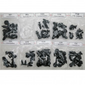 YATE10 100 Adet 10 Tür Universal Döşeme Klipsi - 4