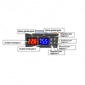 STC-3008 220V 10A Çift Ekranlı Çift Problu Termostat (NEM ÖLÇMEZ) Kuluçka Makinalarına Uygun - 2