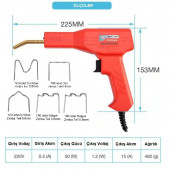 Plastik Zımba Teli Kaynak Makinası 50W/220V+500 Adet Tel - 5