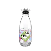 İnek Tasarımlı Sevimli Cam Suluk - Süt Şişesi 1000 ML - 3