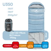 Naturehike U350 Zarf Tarzı Kapüşonlu Uyku Tulumu -13°C  Mavi Right - 4