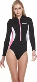 Cressi Termico Lady Shorty Uzun Kol Yüzücü Elbisesi  BLACK / PINK / WHITE 2MM - NO:5 / XL - 4
